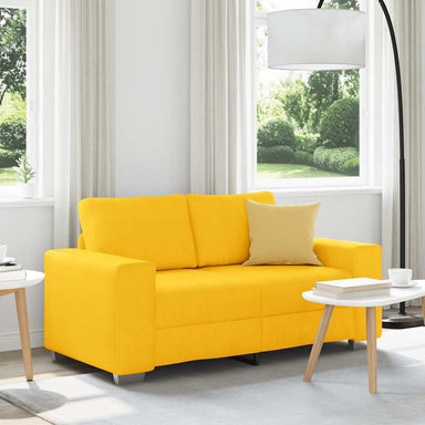 Loveseat Sofa Lichtgeel 160x77x82 cm Corduroy Stof