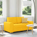 Loveseat Sofa Lichtgeel 160x77x82 cm Corduroy Stof