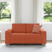 Loveseat Sofa Rood Oranje 160x77x82 cm Corduroy Stof