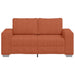 Loveseat Sofa Rood Oranje 160x77x82 cm Corduroy Stof
