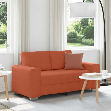 Loveseat Sofa Rood Oranje 160x77x82 cm Corduroy Stof
