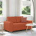 Loveseat Sofa Rood Oranje 160x77x82 cm Corduroy Stof