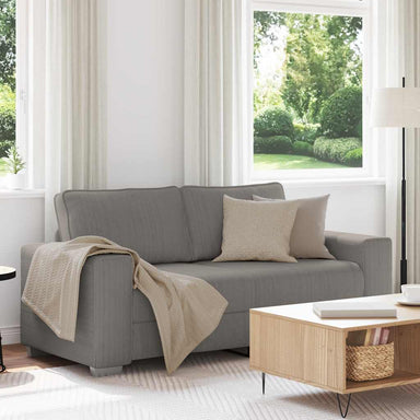 Loveseat Sofa Lichtgrijs 180x77x82 cm Corduroy Stof