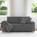Loveseat bank 180x77x82 cm corduroy stof donkergrijs