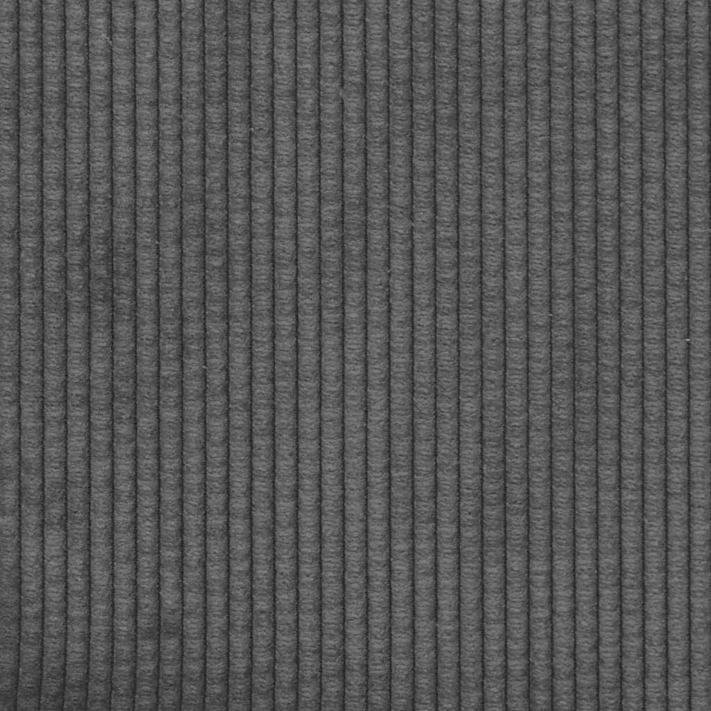Loveseat bank 180x77x82 cm corduroy stof donkergrijs