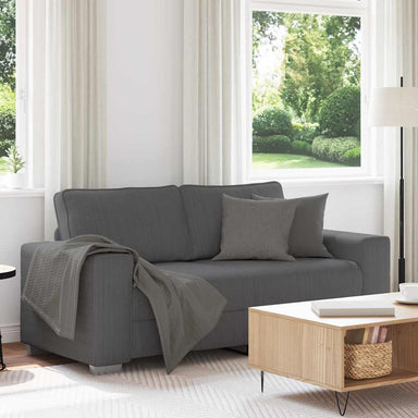 Loveseat bank 180x77x82 cm corduroy stof donkergrijs