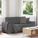 Loveseat bank 180x77x82 cm corduroy stof donkergrijs