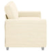 Loveseat Sofa Crème 180x77x82 cm Corduroy Stof