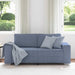 Loveseat Sofa Blauw 180x77x82 cm Corduroy Stof