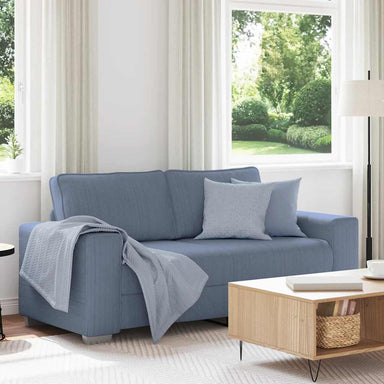 Loveseat Sofa Blauw 180x77x82 cm Corduroy Stof