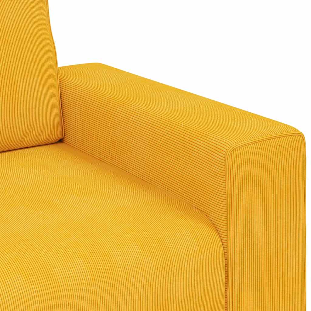 Loveseat Sofa Lichtgeel 180x77x82 cm Corduroy Stof