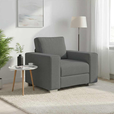 Sofa Stoel Donkergrijs 100 cm Stof