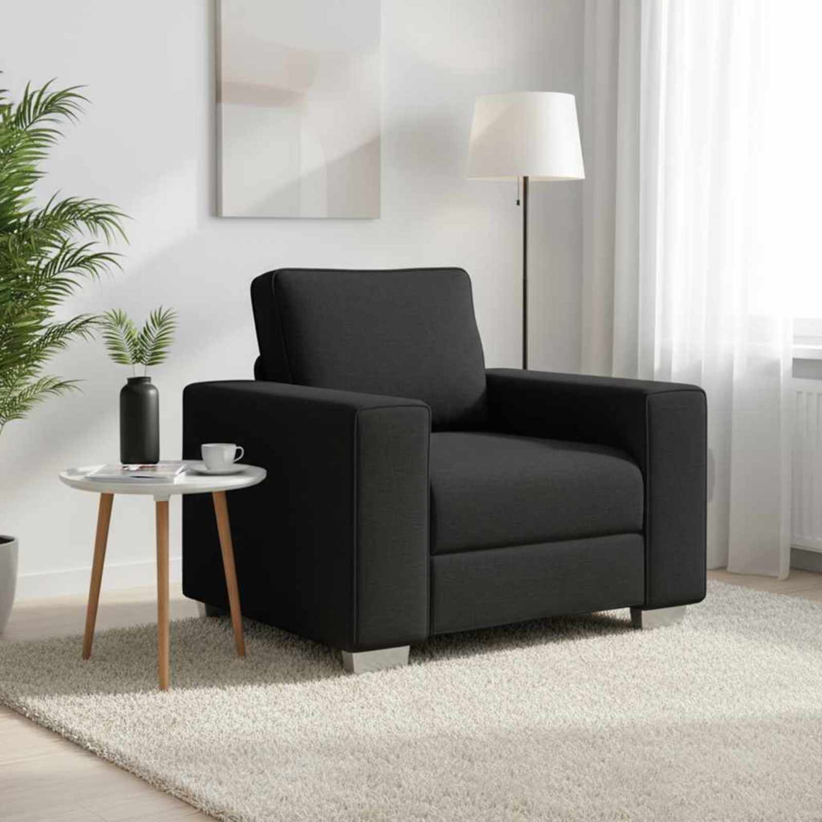 Sofa Stoel Zwart 100 cm Stof