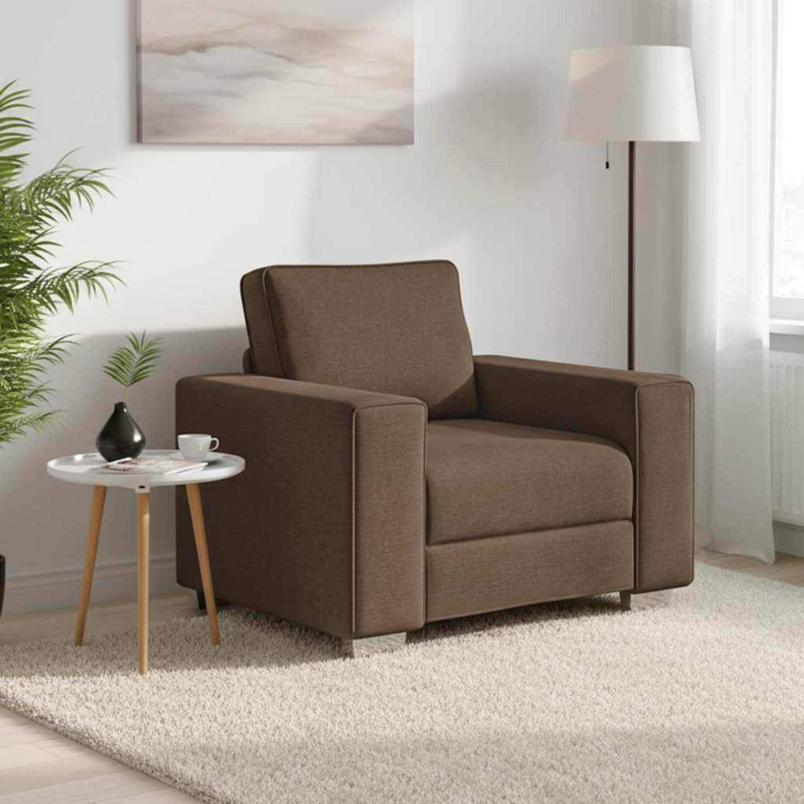 Sofa Stoel Bruin 100 cm Stof