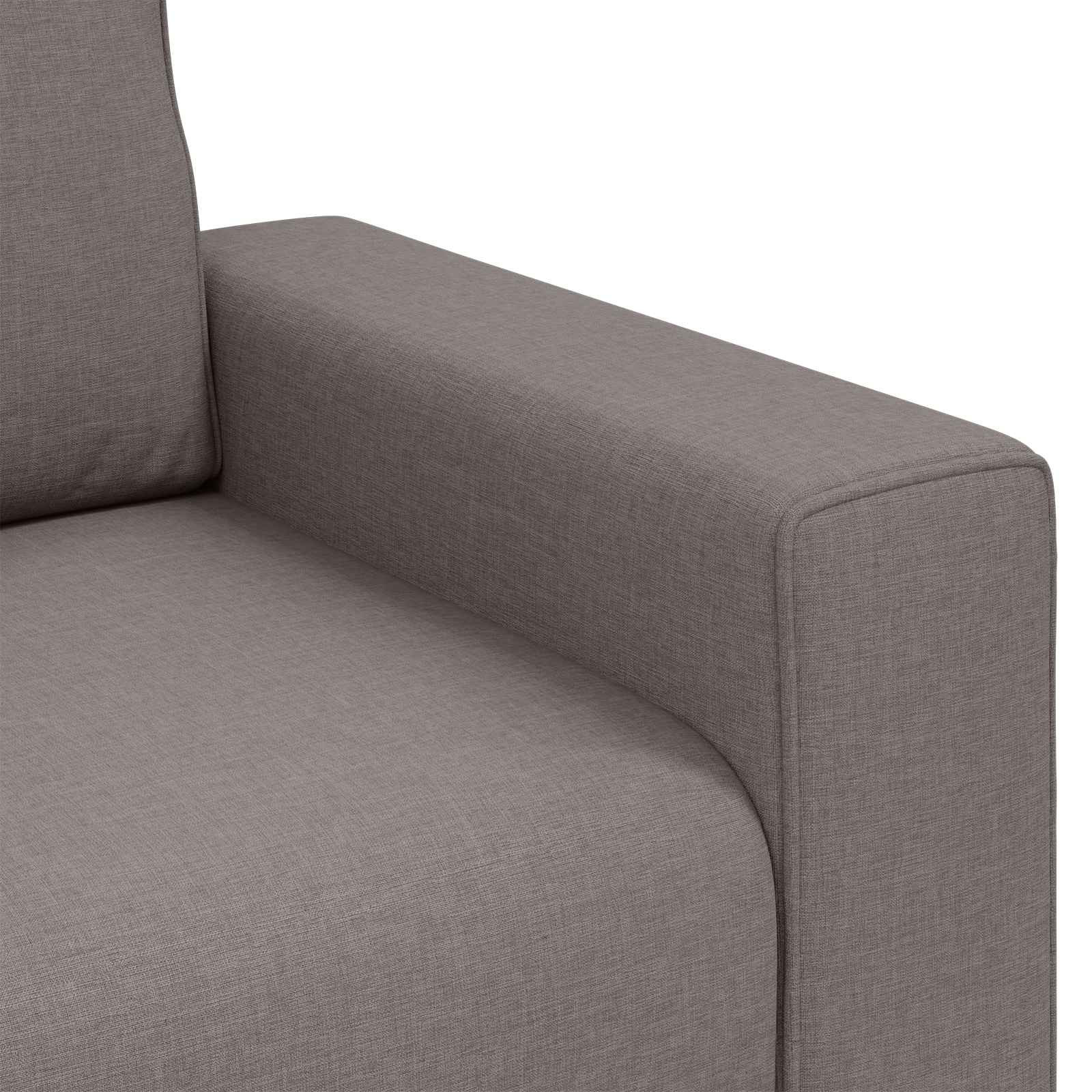 Sofa Stoel Taupe 100 cm Stof