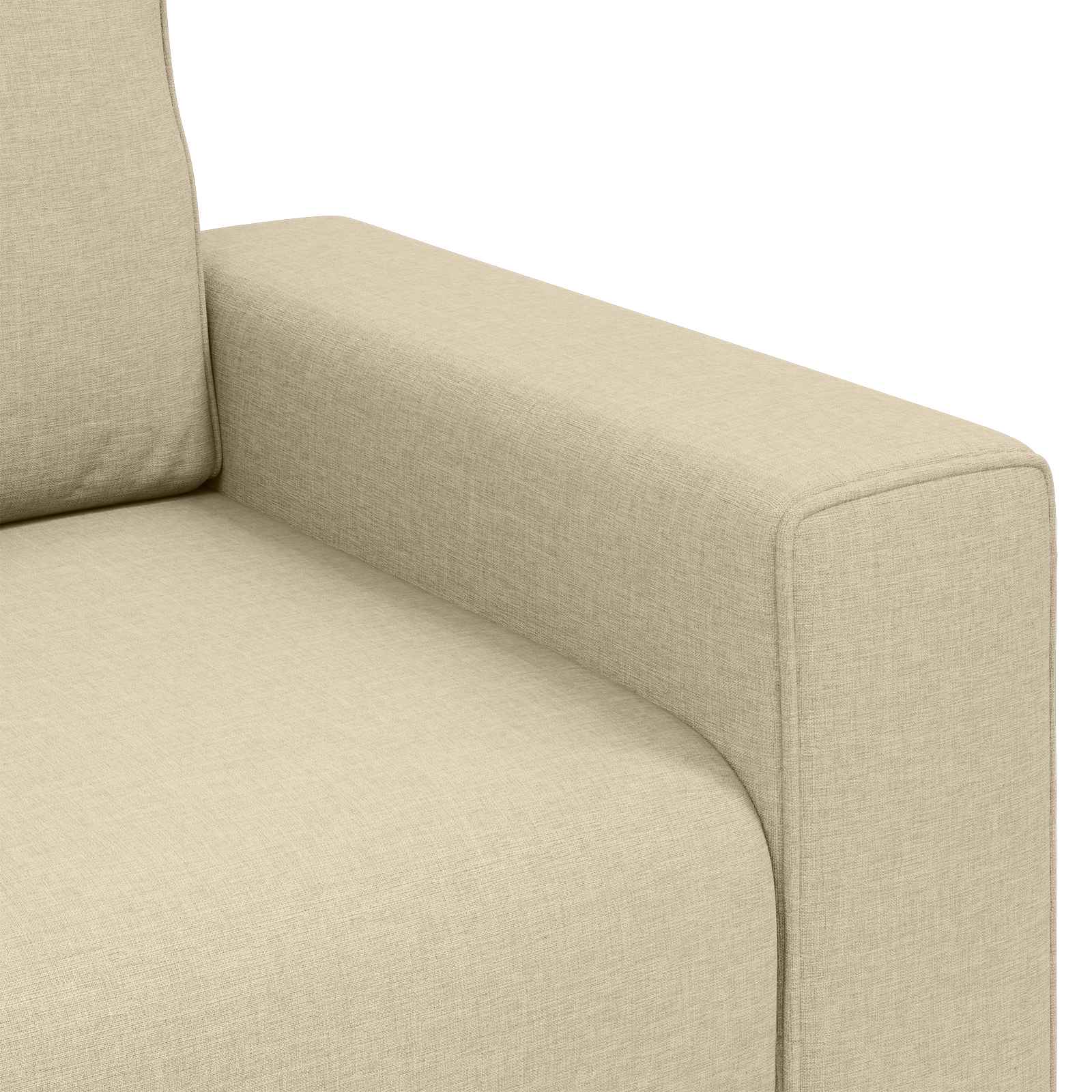 Sofa Stoel Crème 100 cm Stof