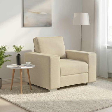Sofa Stoel Crème 100 cm Stof