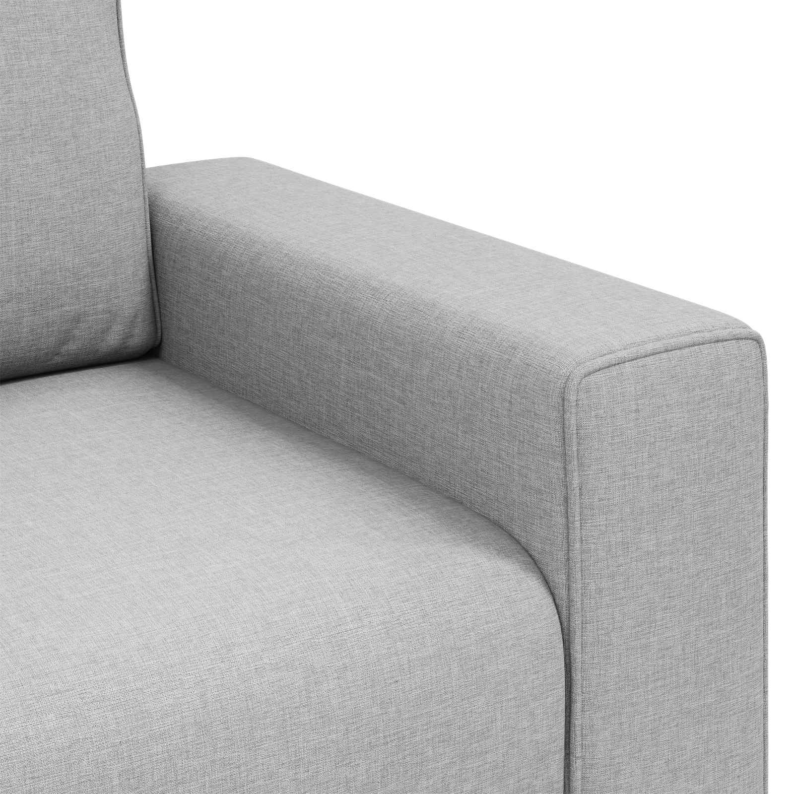Bank Wolkengrijs 100 x 80 x 82 cm Stof
