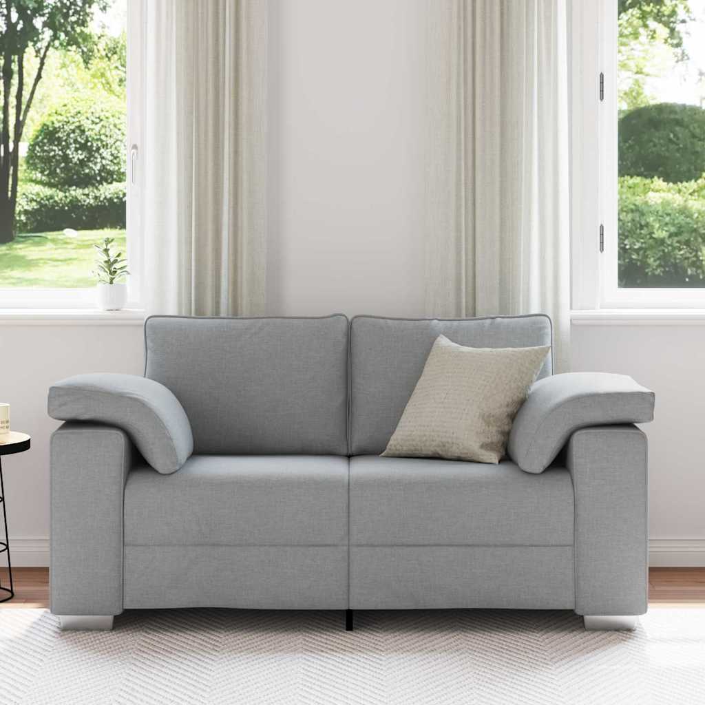 Loveseat Lichtgrijs 160 cm Stof