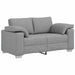 Loveseat Lichtgrijs 160 cm Stof