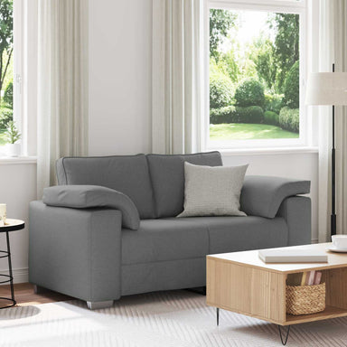 Loveseat Donkergrijs 160 cm Stof