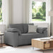 Loveseat Donkergrijs 160 cm Stof