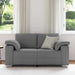 Loveseat Donkergrijs 160 cm Stof