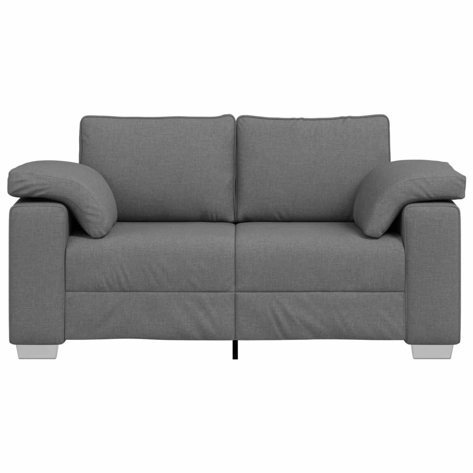 Loveseat Donkergrijs 160 cm Stof