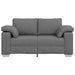 Loveseat Donkergrijs 160 cm Stof