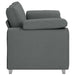 Loveseat Donkergrijs 160 cm Stof