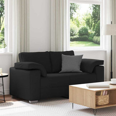 Loveseat Zwart 160 cm Stof