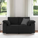 Loveseat Zwart 160 cm Stof