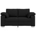 Loveseat Zwart 160 cm Stof