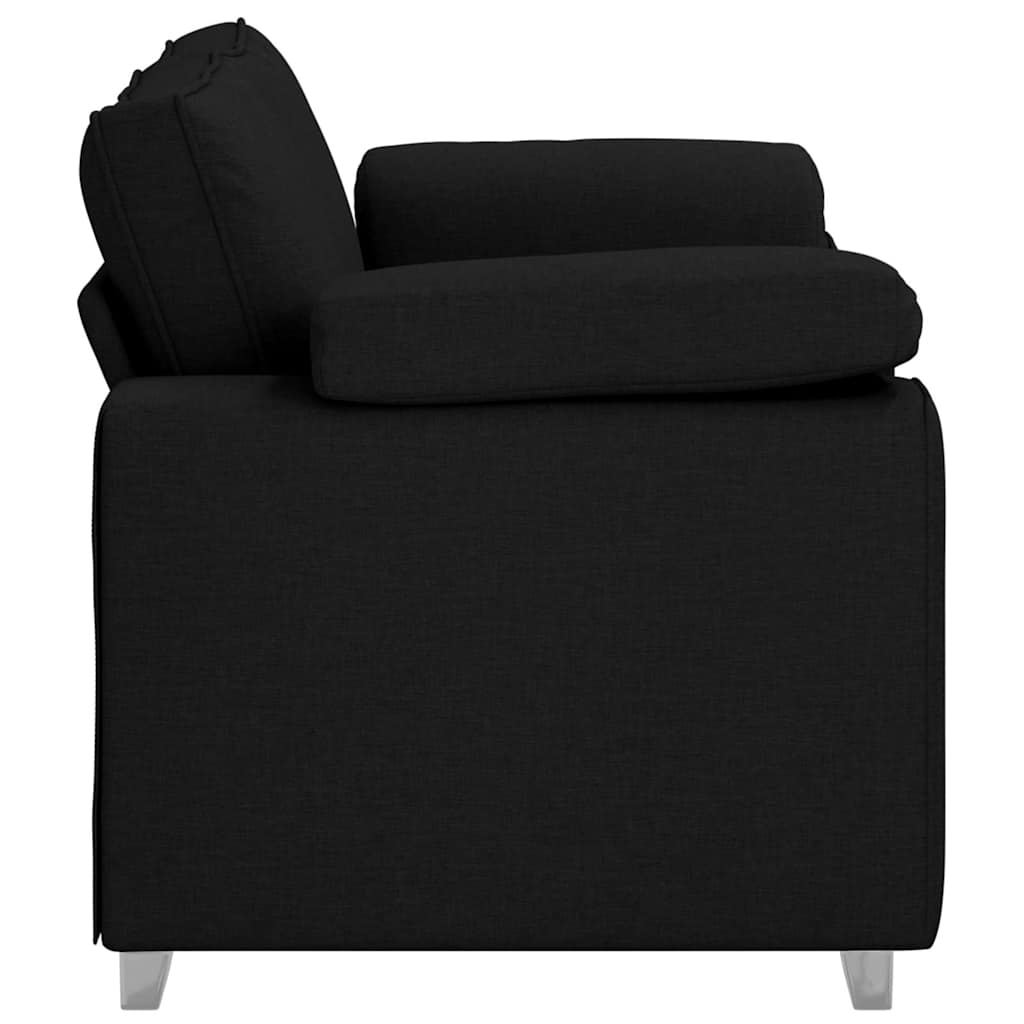 Loveseat Zwart 160 cm Stof