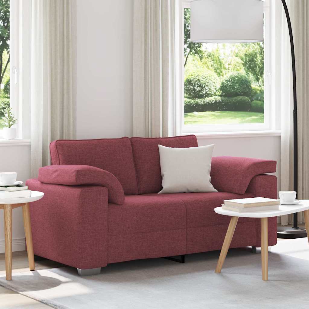 Loveseat Wijnrood 160 cm Stof