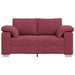 Loveseat Wijnrood 160 cm Stof