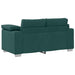 Loveseat Donkergroen 160 cm Stof