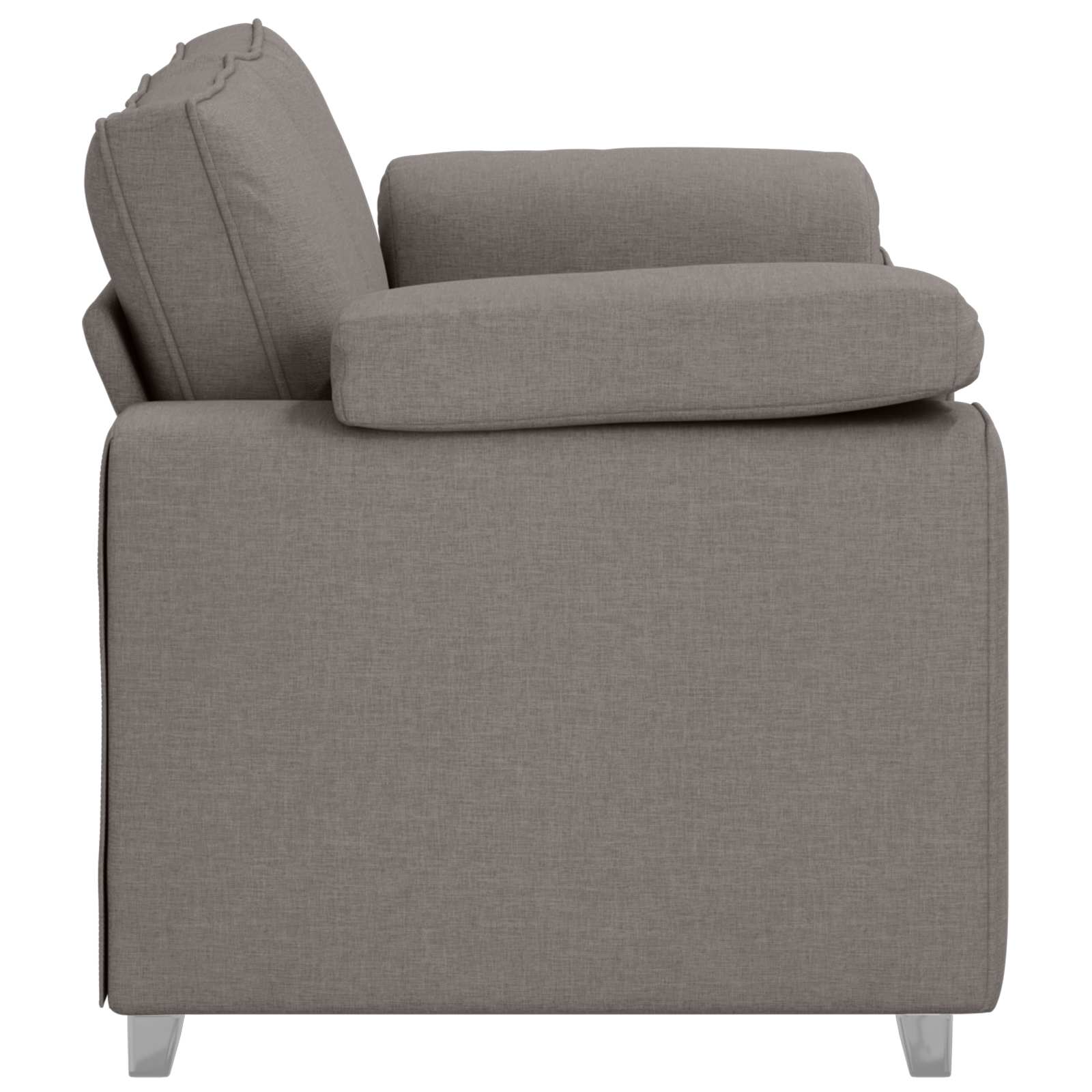 Loveseat Taupe 160 cm Stof