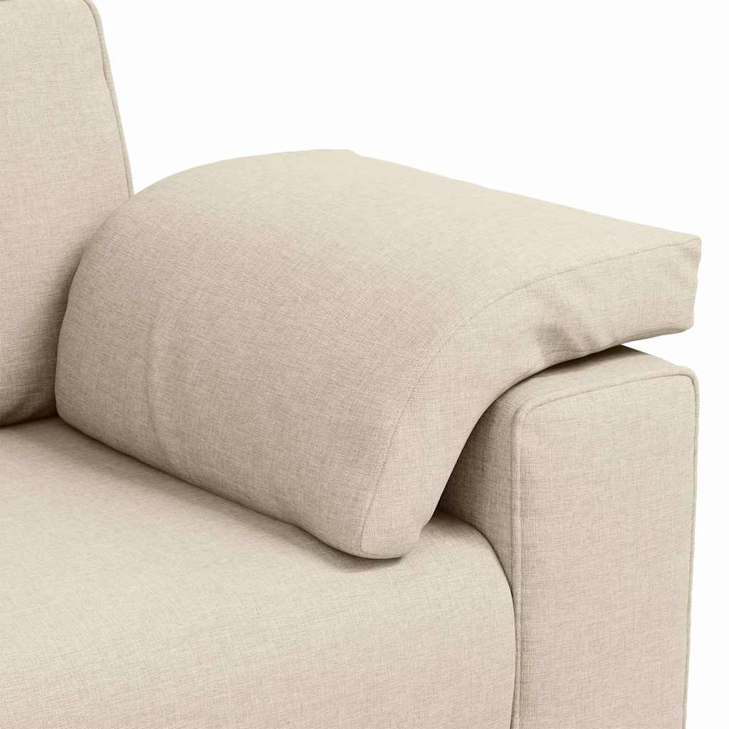 2-Zits Sofa Beige 160 cm Linnen-mix stof