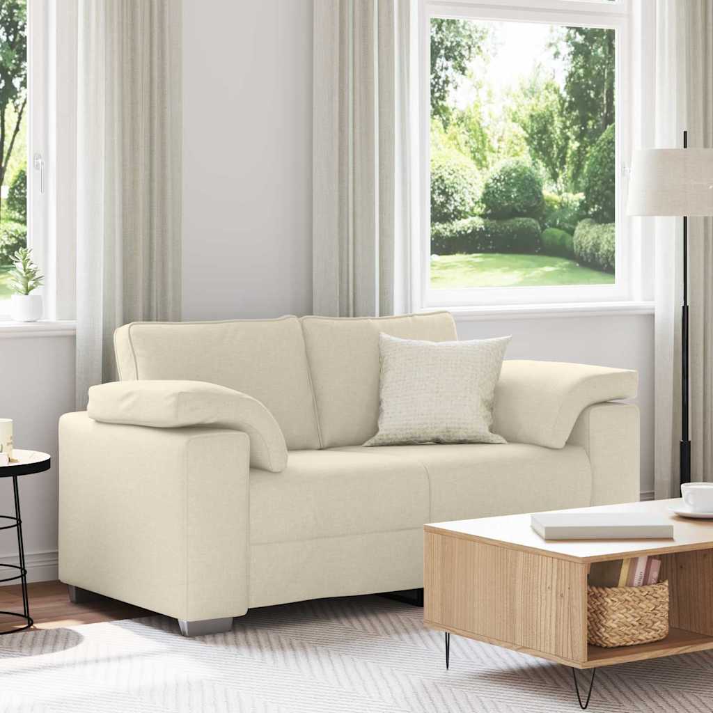 2-Zits Sofa Beige 160 cm Linnen-mix stof