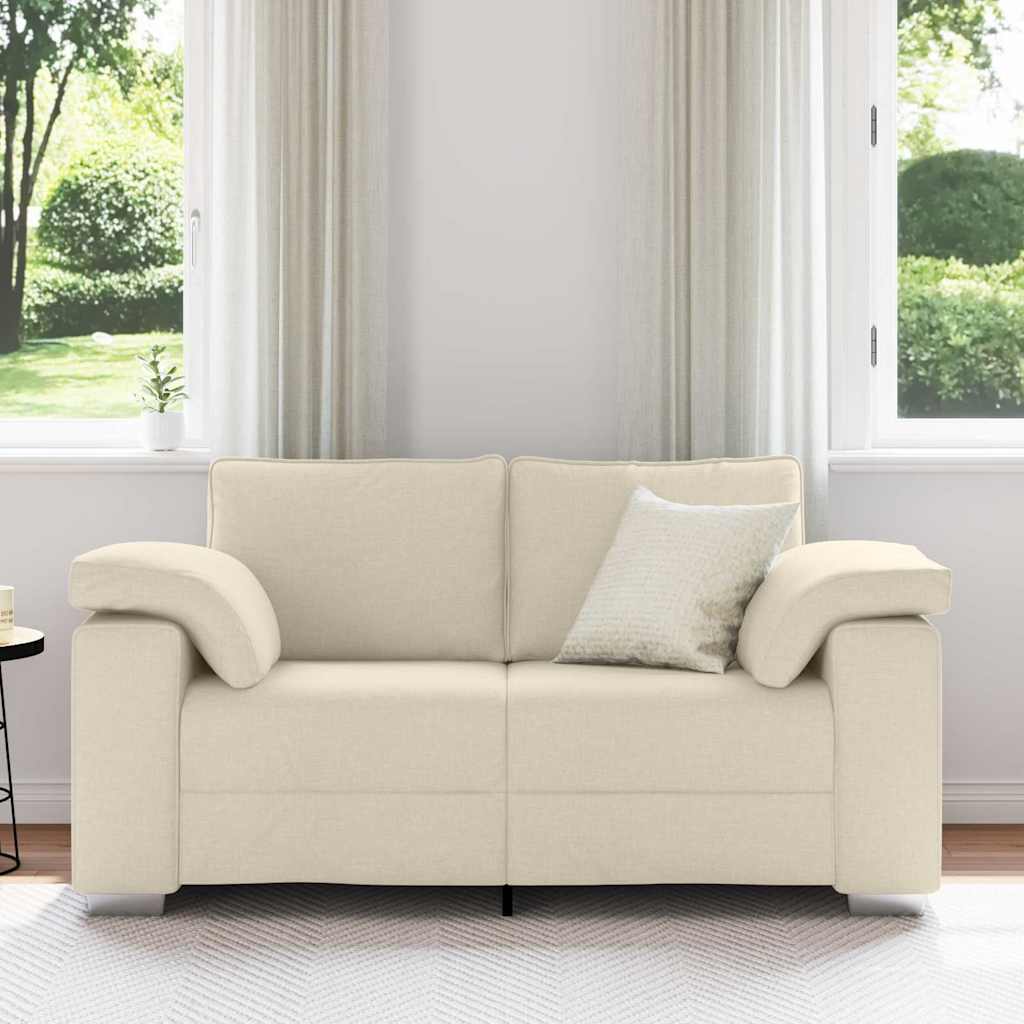 2-Zits Sofa Beige 160 cm Linnen-mix stof