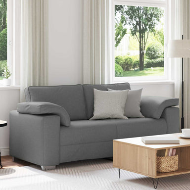 Loveseat Donkergrijs 180 cm Stof