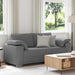 Loveseat Donkergrijs 180 cm Stof
