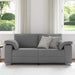 Loveseat Donkergrijs 180 cm Stof