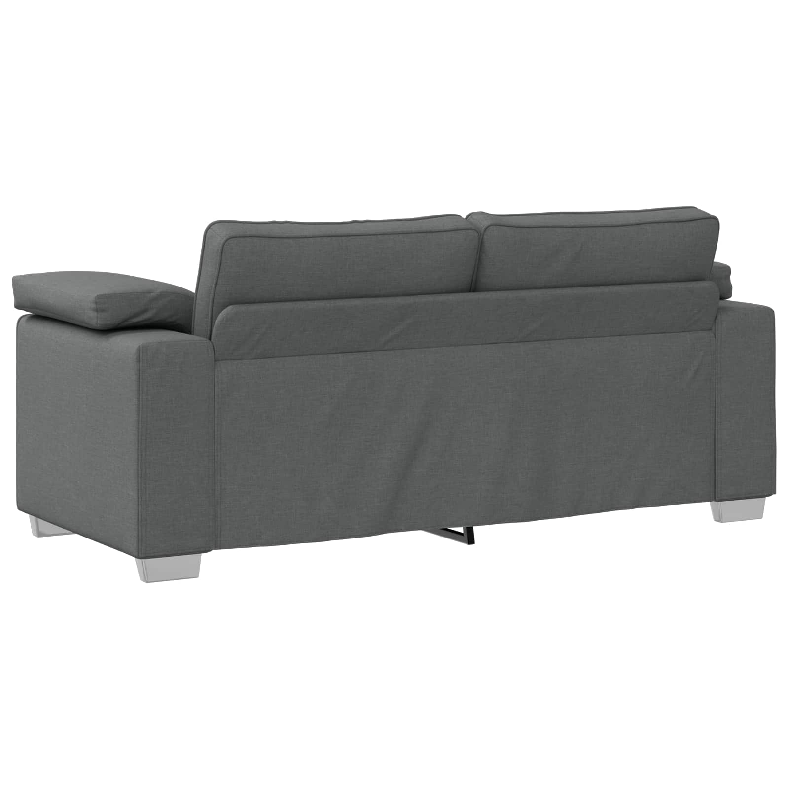 Loveseat Donkergrijs 180 cm Stof
