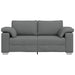 Loveseat Donkergrijs 180 cm Stof