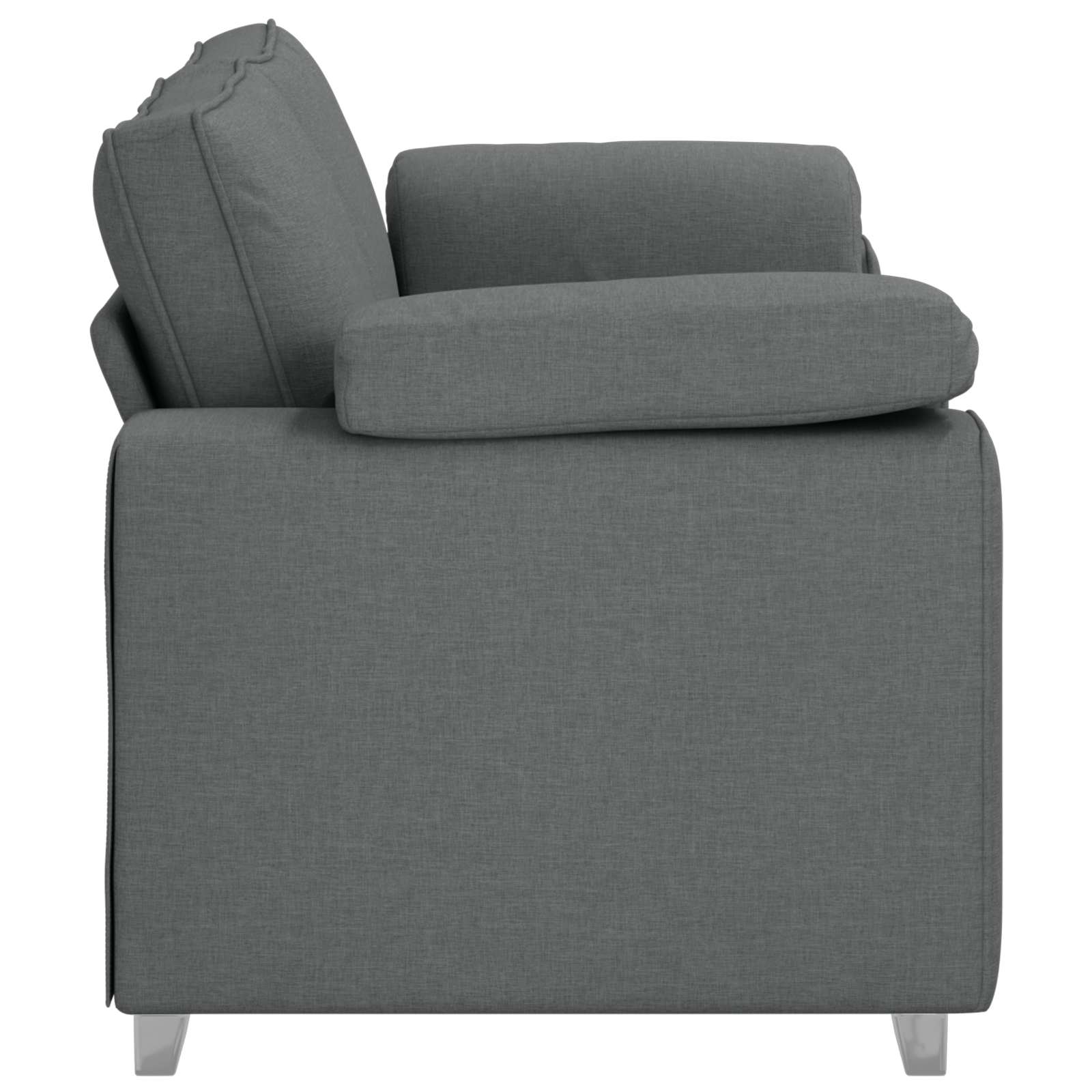 Loveseat Donkergrijs 180 cm Stof