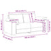 Loveseat Donkergrijs 180 cm Stof