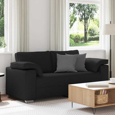 Loveseat Zwart 180 cm Stof