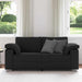 Loveseat Zwart 180 cm Stof